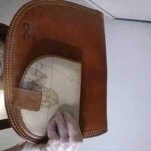 Vera Pelle saddle bag crossbody and map wallet leather
